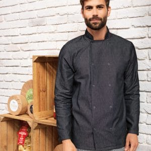 Veste denim chef cuisinier